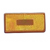 Fasteners Unlimited Tail Light Lens - Rectangular Amber - 89181A