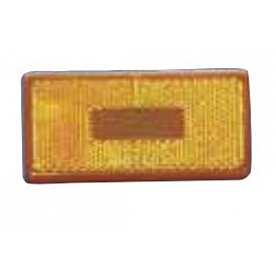 Fasteners Unlimited Tail Light Lens - Rectangular Amber - 89181A