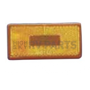 Fasteners Unlimited Tail Light Lens - Rectangular Amber - 89181A
