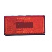 Fasteners Unlimited Tail Light Lens - Rectangular Red - 89181R