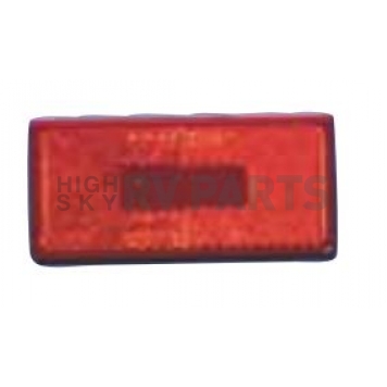 Fasteners Unlimited Tail Light Lens - Rectangular Red - 89181R