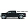 N-Fab Nerf Bar - Truck Wheel to Wheel Black Gloss Powder Coated Steel Round - F1797QC