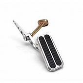 Vintage Parts Accelerator Pedal - Silver Aluminum - 62397