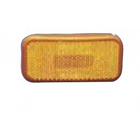 Fasteners Unlimited Tail Light Lens - Rectangular Amber - 89237A