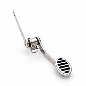 Vintage Parts Accelerator Pedal - Silver Aluminum - 62405