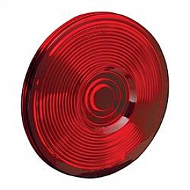 Wesbar Tail Light Lens - Round Red Single - 802651