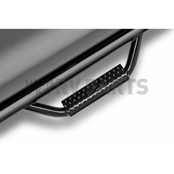 N-Fab Nerf Bar - Truck Wheel to Wheel Black Gloss Textured Powder Coated Steel Round - F1577RC4-1