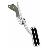Lokar Performance Accelerator Pedal - Silver Aluminum - BAG6178