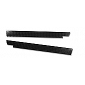 Warrior Products Rocker Panel Guard - Flat Aluminum Black Powder Coated Single - 913PC
