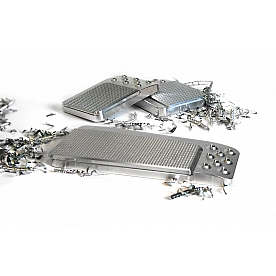 Lokar Performance Brake And Clutch Pedal Pad Set - Aluminum Silver - BAG6194