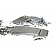 Lokar Performance Brake And Clutch Pedal Pad Set - Aluminum Silver - BAG6194