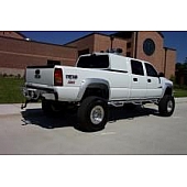 N-Fab Nerf Bar - Truck Wheel to Wheel Black Matte Textured Powder Coated Steel Round - C01115CC6X