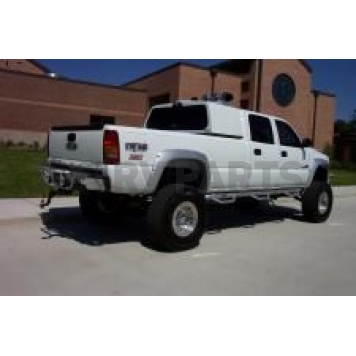 N-Fab Nerf Bar - Truck Wheel to Wheel Black Matte Textured Powder Coated Steel Round - C01115CC6X