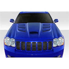 Extreme Dimensions Hood - Fiberglass Reinforced Plastic Black - Viper - 113006