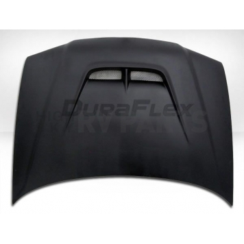 Extreme Dimensions Hood - Primered Fiberglass Black - 104524-1