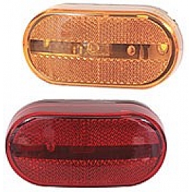 Optronics Tail Light Lens - Oval Red Box Of 50 - A31RB