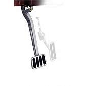Lokar Performance Brake Pedal - Silver Aluminum - BCA9505