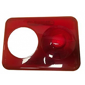 Fasteners Unlimited Tail Light Lens - Rectangular Red - 89240