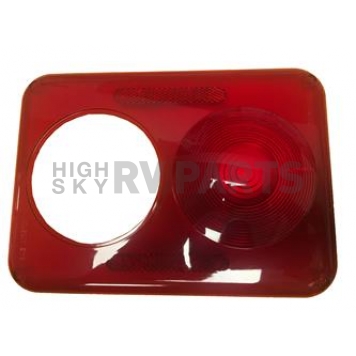 Fasteners Unlimited Tail Light Lens - Rectangular Red - 89240