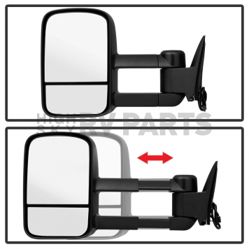 Xtune Exterior Towing Mirror Manual Rectangular Set Of 2 - 9936135-4