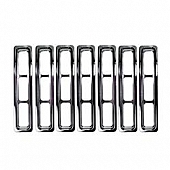 Rugged Ridge Grille Insert - Bar Rectangular Chrome Plated Plastic - 1130602