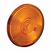 Wesbar Tail Light Lens - Round Amber Single - 802650