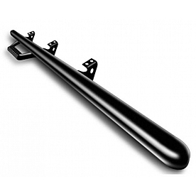 N-Fab Nerf Bar - Truck Wheel to Wheel Black Matte Textured Powder Coated Steel Round - C1470RCTX