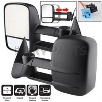 Xtune Exterior Towing Mirror Manual OEM Set Of 2 - 9935763