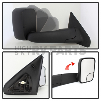 Xtune Exterior Towing Mirror Manual Rectangular Single - 9925122-1