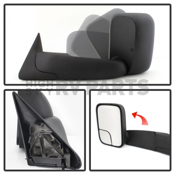 Xtune Exterior Towing Mirror Manual Rectangular Single - 9932793-1