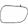 Help! By Dorman Exterior Mirror Glass Rectangular Power Single - 56471