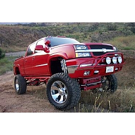 N-Fab Nerf Bar - Truck Wheel to Wheel Black Matte Textured Powder Coated Steel Round - C01100CCTX