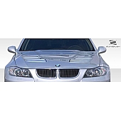 Extreme Dimensions Hood - Primered Fiberglass Black - 107178