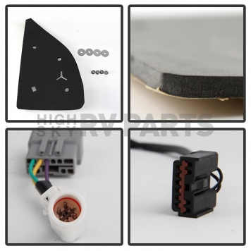 Xtune Exterior Towing Mirror Electric Rectangular Single - 9932847-2