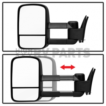 Xtune Exterior Towing Mirror Manual Rectangular Single - 9932854-4