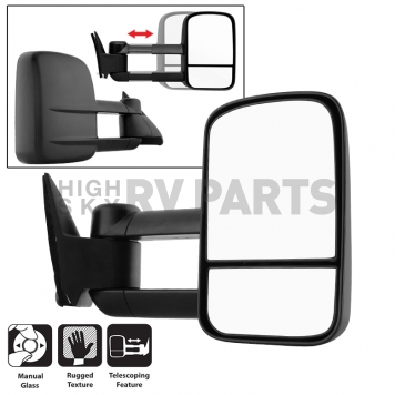 Xtune Exterior Towing Mirror Manual Rectangular Single - 9932861