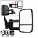 Xtune Exterior Towing Mirror Manual Rectangular Single - 9932861