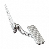 Lokar Performance Accelerator Pedal - Silver Aluminum - BFG6010