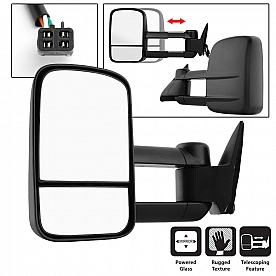 Xtune Exterior Towing Mirror Electric Rectangular Single - 9932878