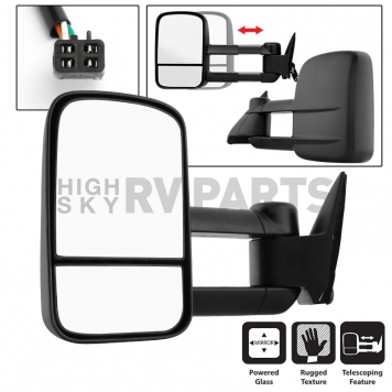 Xtune Exterior Towing Mirror Electric Rectangular Single - 9932878