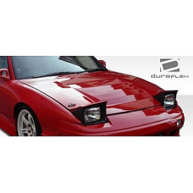 Extreme Dimensions Hood - Primered Fiberglass Black - 104222