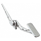 Lokar Performance Accelerator Pedal - Silver Aluminum - BAG6001