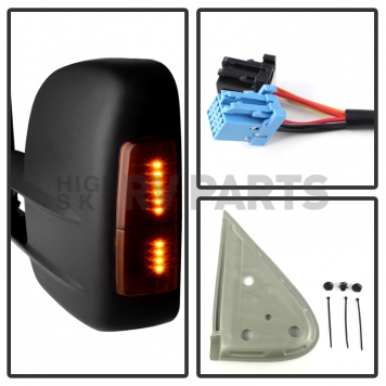 Xtune Exterior Towing Mirror Manual Rectangular Single - 9933028-2