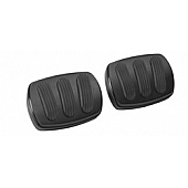 Lokar Performance Brake And Clutch Pedal Pad Set - Aluminum Black - XBAG6110