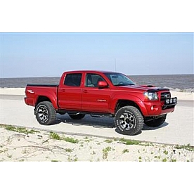 N-Fab Nerf Bar - Truck Wheel to Wheel Black Gloss Powder Coated Steel Round - T0580CC
