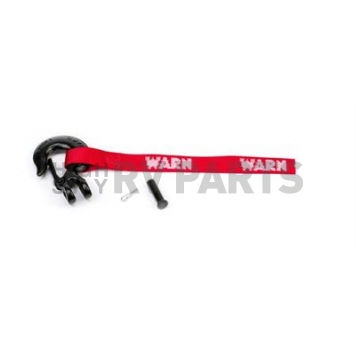 Warn Winch Clevis Hook - Black With Strap - 89541