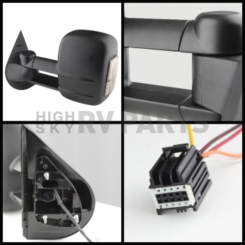Xtune Exterior Towing Mirror Manual Rectangular Set Of 2 - 9925023-1