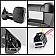 Xtune Exterior Towing Mirror Manual Rectangular Set Of 2 - 9925023