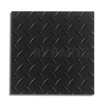 Warrior Products Rocker Panel Guard - Flat Aluminum Black Diamond Plate - 937PC-1