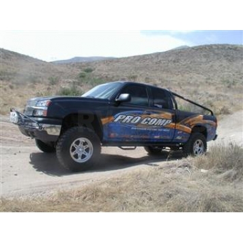 N-Fab Nerf Bar - Truck Wheel to Wheel Black Matte Textured Powder Coated Steel Round - C9989QCTX